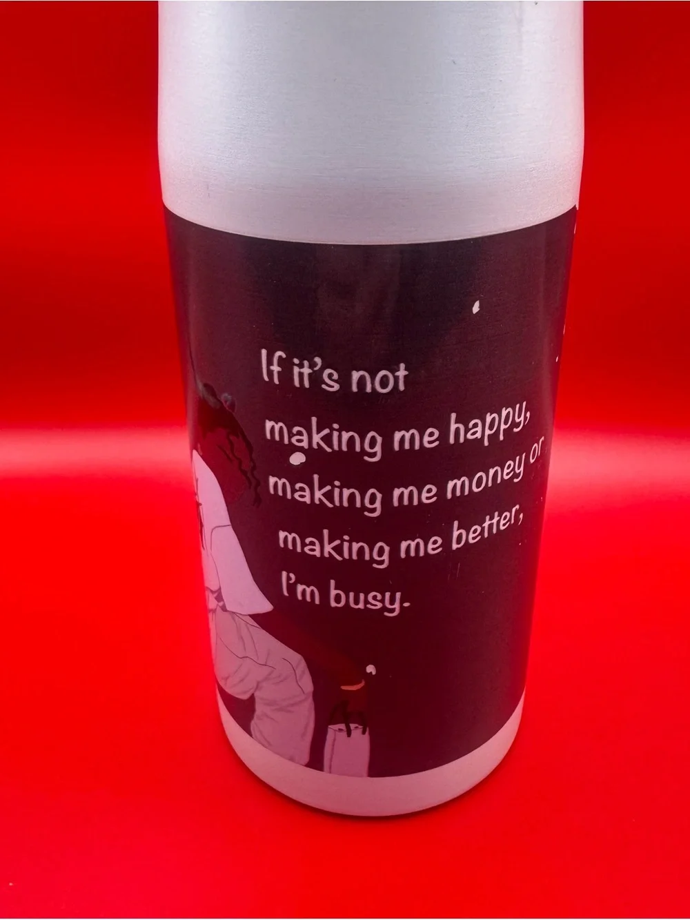 CUSTOM Sport Insulated Water Bottle with Straw
